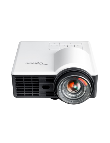 Proyector Optoma ML1050STi, LED ultracompacto de corta distancia, gran pantalla en la palma de tu mano