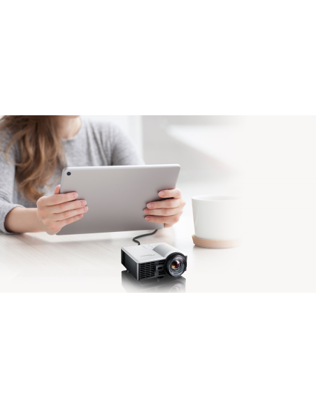 Proyector Optoma ML1050STi, LED ultracompacto de corta distancia, gran pantalla en la palma de tu mano