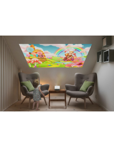 Proyector Optoma ML1080ST, lente corta,  triple láser RGB ultraportátil, gran pantalla en la palma de tú mano