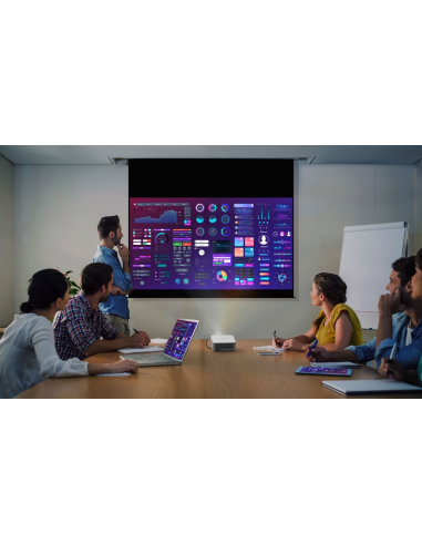 Proyector Optoma ML1080ST, lente corta,  triple láser RGB ultraportátil, gran pantalla en la palma de tú mano