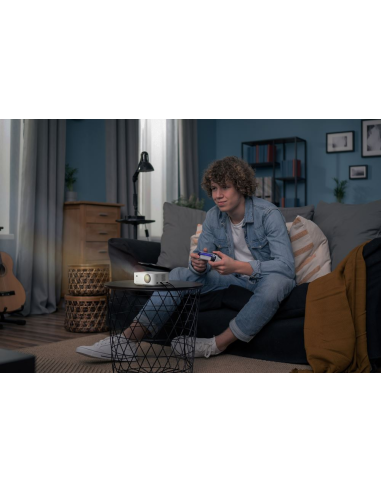 Proyector Optoma ML1080ST, lente corta,  triple láser RGB ultraportátil, gran pantalla en la palma de tú mano