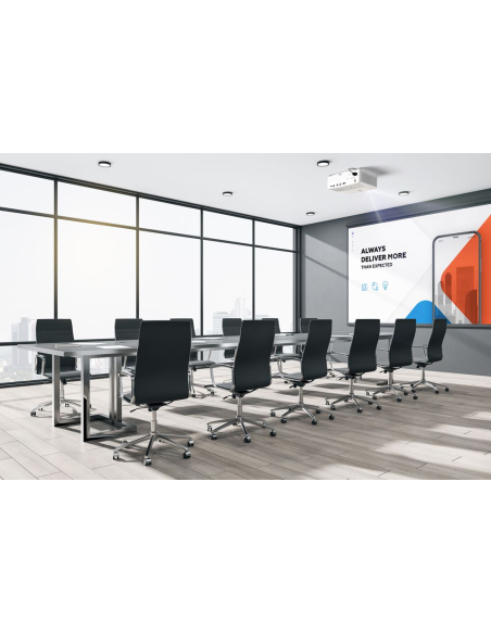 Proyector Optoma 4K400STx: True 4K UHD (8.3M píxeles), 4000 lúmenes, tiro corto 100" en 1m. HDR10/HLG, dual HDMI, RS232. Distrib