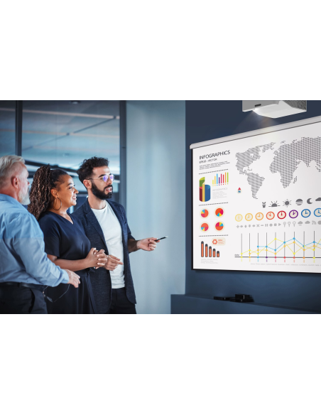 Proyector Optoma ZH430UST láser compacto de ultracorta distancia eco-friendly, con 4000 Lúmenes