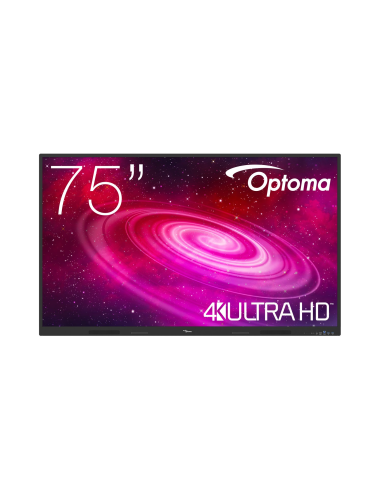 Pantalla plana interactiva Optoma 1751RK 4k Creative Touch Serie 1 de 75 pulgadas
