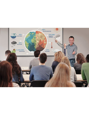 Proyector Optoma ZW350 Eco láser WXGA de 4000 lúmenes, compacto y sin mantenimiento