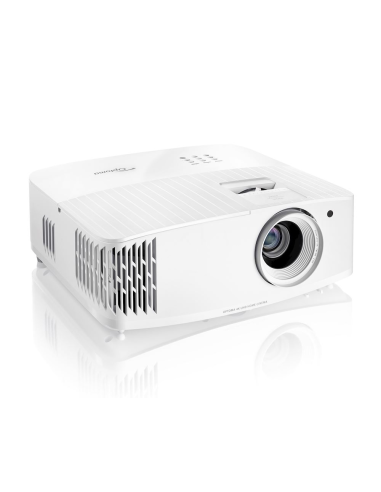 Proyector Optoma UHD38x 4K UHD, 240 Hz y 4,2 ms, para cine y juegos en pantalla grande.