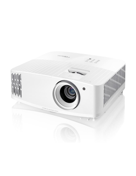 Proyector Optoma UHD38x 4K UHD, 240 Hz y 4,2 ms, para cine y juegos en pantalla grande.