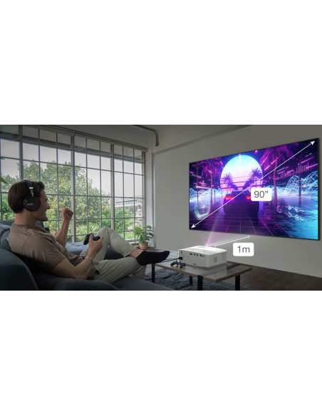 Proyector Optoma UHD35STx de lente corta 4K UHD de Gaming y Home Entertaiment