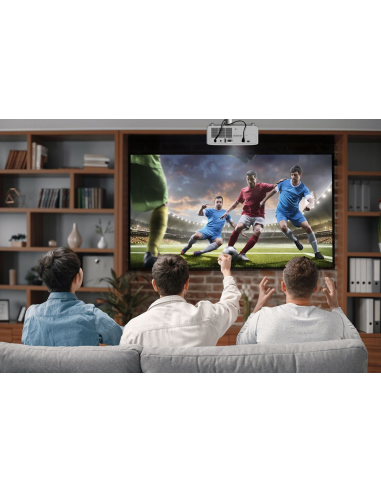 Proyector láser Optoma HZ40HDR Full HD, 4000 lúmenes, compacto y eficiente.