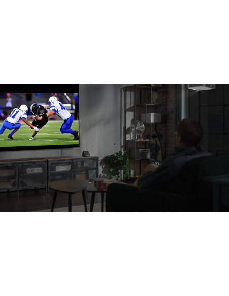 Proyector láser Optoma HZ40HDR Full HD, 4000 lúmenes, compacto y eficiente.