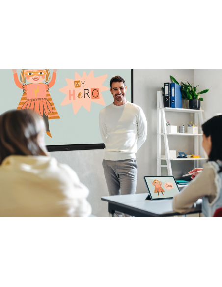 Pantalla plana interactiva Optoma 3753RK 4k Creative Touch Serie 3 de 75 pulgadas