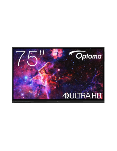 Pantalla plana interactiva Optoma 3753RK 4k Creative Touch Serie 3 de 75 pulgadas