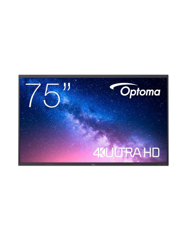 Pantalla plana interactiva Optoma 5753RK 4k Creative Touch Serie 5 de 75 pulgadas