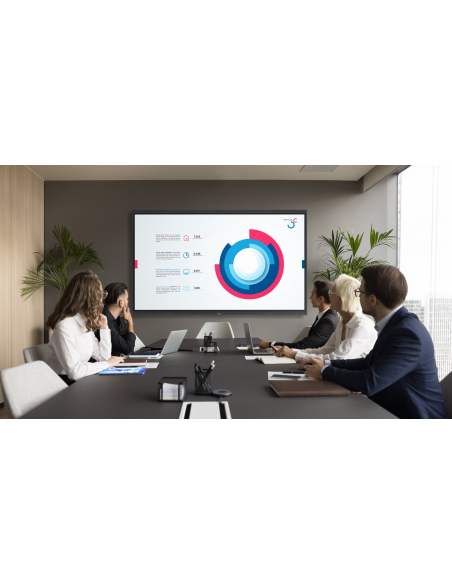 Pantalla plana interactiva Optoma 5753RK 4k Creative Touch Serie 5 de 75 pulgadas