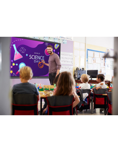 Pantalla plana interactiva Optoma 5653RK 4k Creative Touch Serie 5 de 65 pulgadas