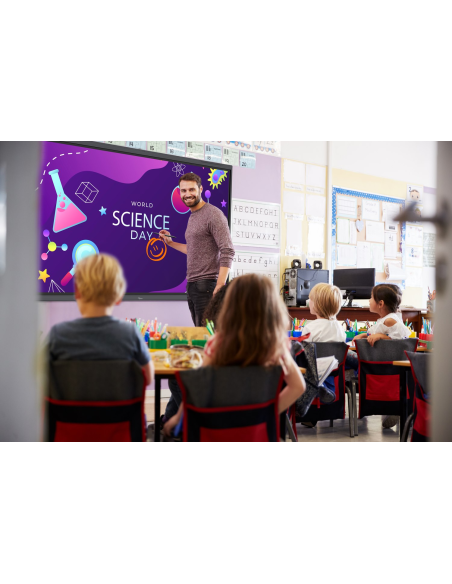 Pantalla plana interactiva Optoma 5863RK 4k Creative Touch Serie 5 de 86 pulgadas