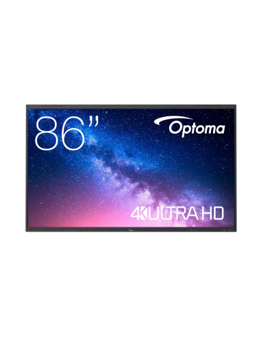 Pantalla plana interactiva Optoma 5863RK 4k Creative Touch Serie 5 de 86 pulgadas