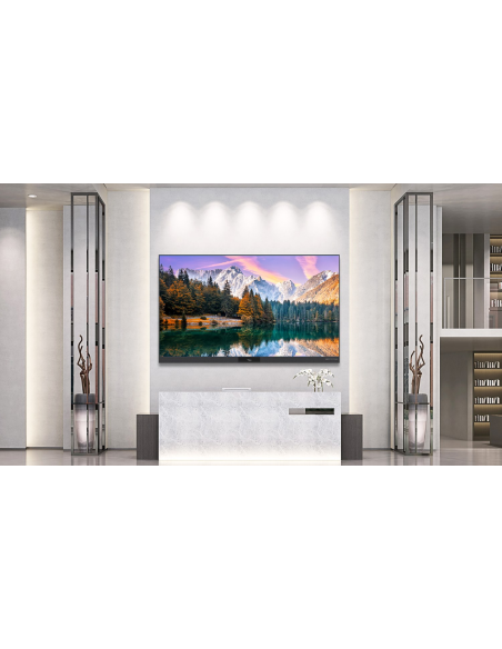 Pantalla LED Optoma ProScene FHDC135 AiO de 135" para salas premium.