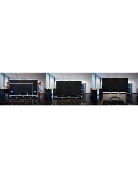 Flightcase de transporte Optoma QUADShow  todo en uno, Elevación vertical motorizada