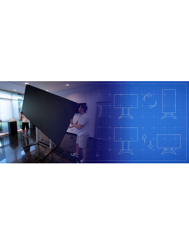 Flightcase de transporte Optoma QUADShow  todo en uno, Elevación vertical motorizada