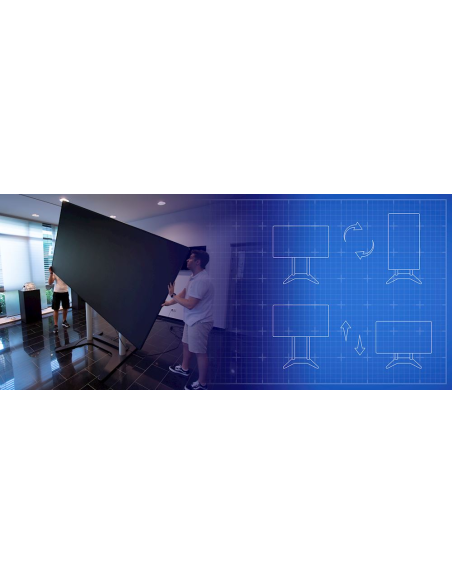 Flightcase de transporte Optoma QUADShow  todo en uno, Elevación vertical motorizada