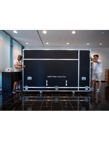 Flightcase de transporte Optoma QUADShow  todo en uno, Elevación vertical motorizada